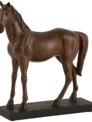 Pferd brau klein | Polyresin 27x8x28cm |