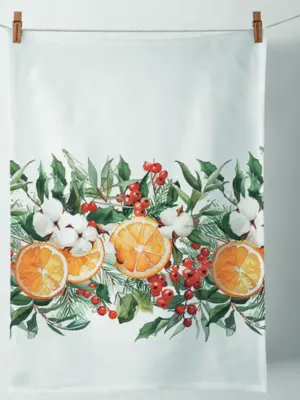 Geschirrtuch Orange | Baumwolle |