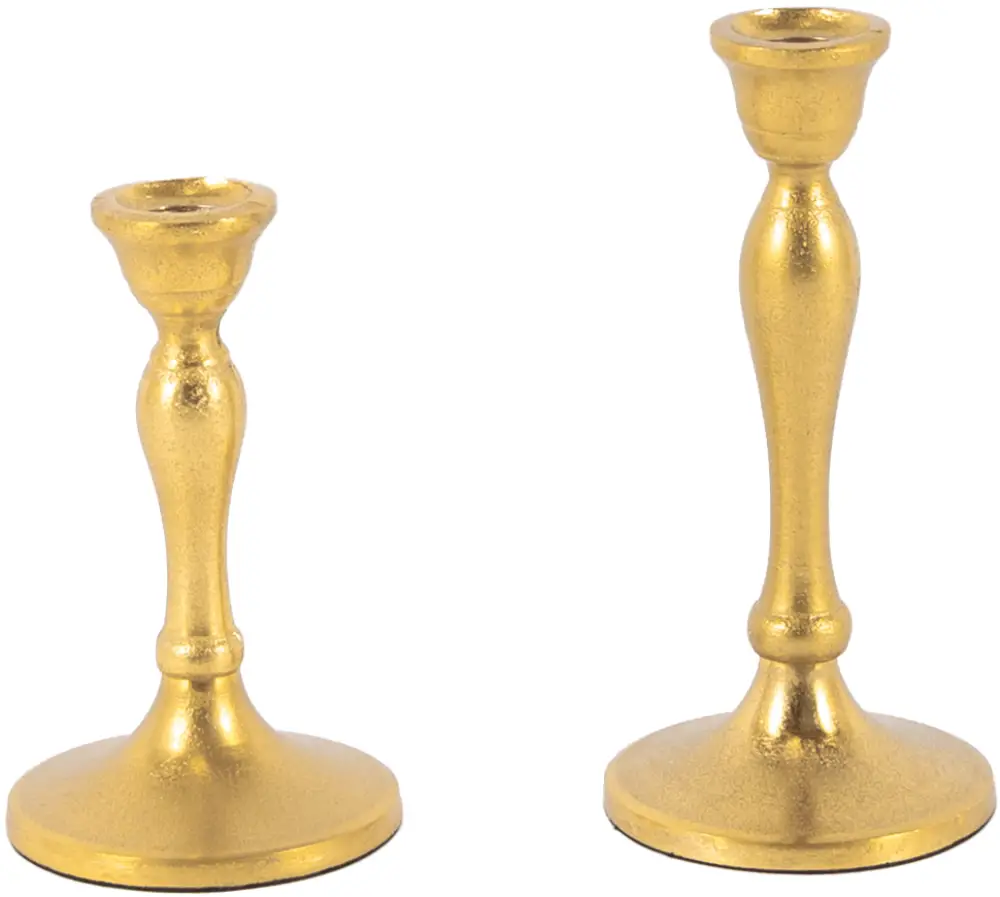 Kerzenleuchter Prag M | Aluguss gold |