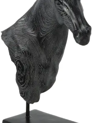Ornament Pferdekopf klein | Polystone 11x24x35,5 cm |