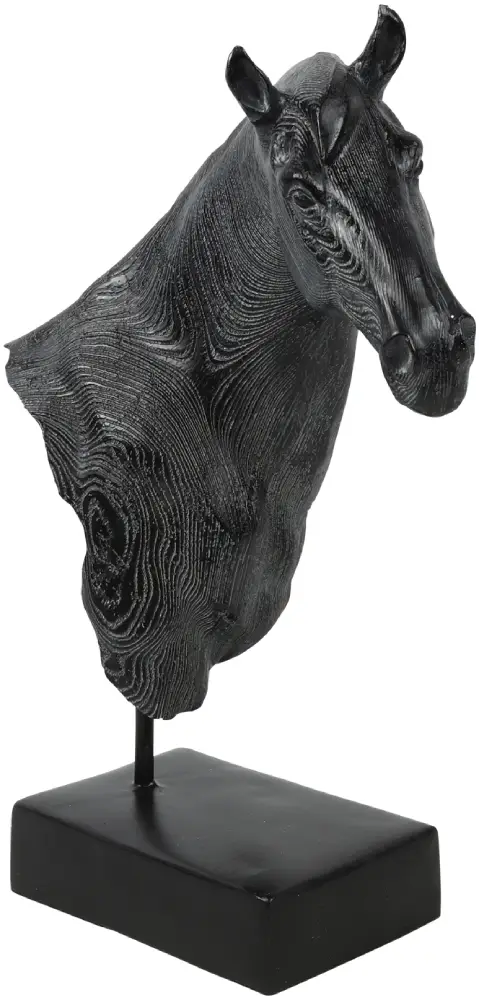 Ornament Pferdekopf klein | Polystone 11x24x35,5 cm |