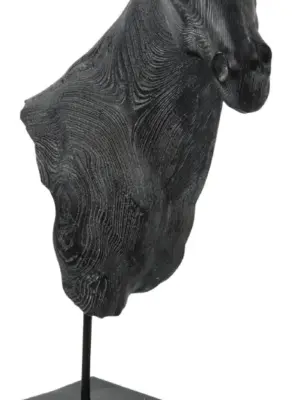 Ornament Pferdekopf groß | Polystone 14×30,5×47,5 cm |