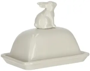 Butterdose, klein Hase | Porzellan |