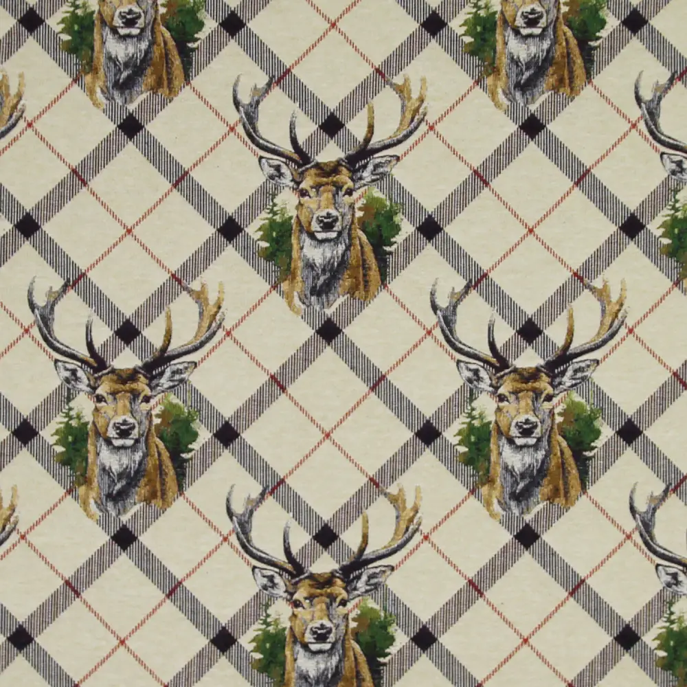 WHITE RIVER Creme | Kissen 50×50 | mit Kordel braun Jacquard