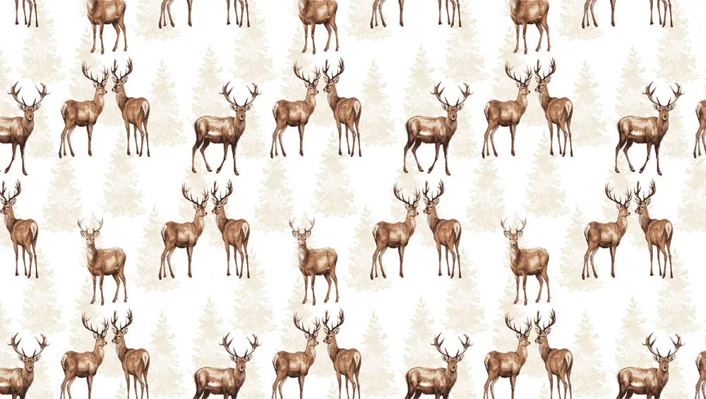 Winter Wonderland weiß | Läufer 50×180 | Briefecke Jacquard