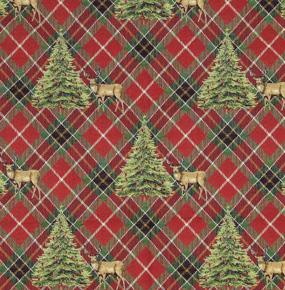MOUNT HOOD Rot | Läufer 50x180 | Briefecke Jacquard