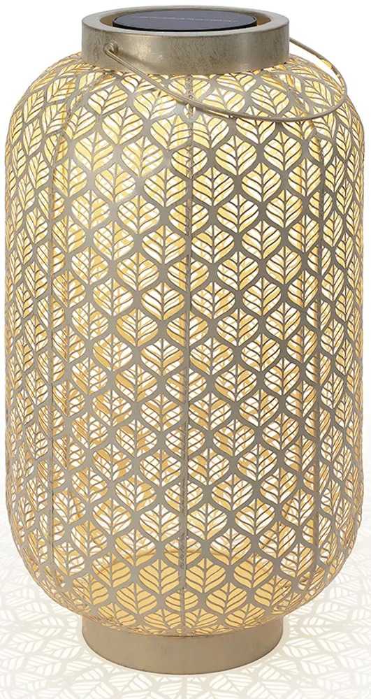 Solar und USB Laterne Grand Grafic | 1LED ww, 1LED kw, 33x60 cm light beige | Indoor & Outdoor