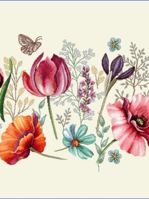 Platzset 50/40 | Gobelin Blumenwiese | 75% PES/22% CO/3% Polyacryl