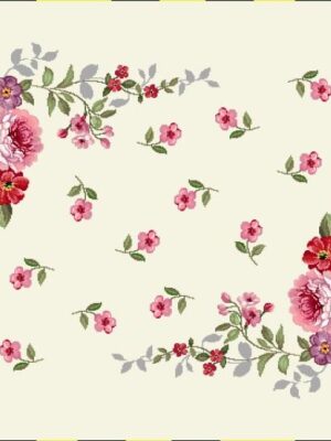 Platzset 50/40 | Gobelin Blumen | 75% PES/22% CO/3% Polyacryl