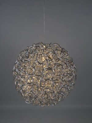 Leuchte silber | 100L Alu Durchmesser 50 cm | In & Outdoor