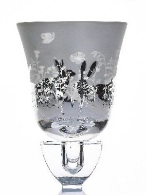 Glasaufsatz Hase | silber, Glas |