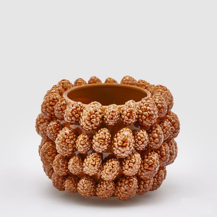 Blumentopf Zapfen braun | 18x24cm Steingut |