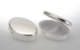 Pillendose oval | verchromt |