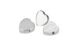 Pillendose Herz | verchromt 2 geteilt |