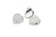 Pillendose Herz | verchromt 2 geteilt |