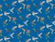 Kissen Kolibri blau 50×50 | 100% Baumwolle |