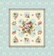 Decke 100/100 | Gobelin Rosen blau | 75% PES/22% CO/3% Polyacryl