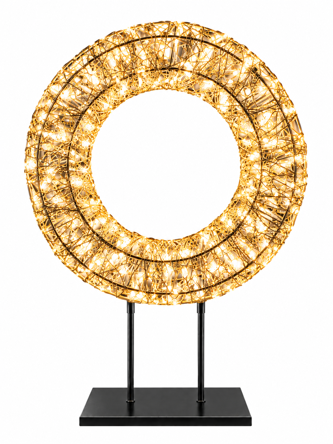 Kranz auf Fuß 7000 LED incl. Fernbedienung | 91 cm warm/weiß | – Bild 2