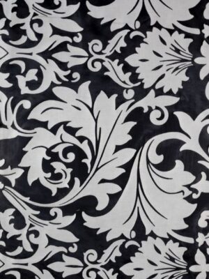 Vorhang 245/150 | Ausbrenner schwarz/grau | 80%V 20%P