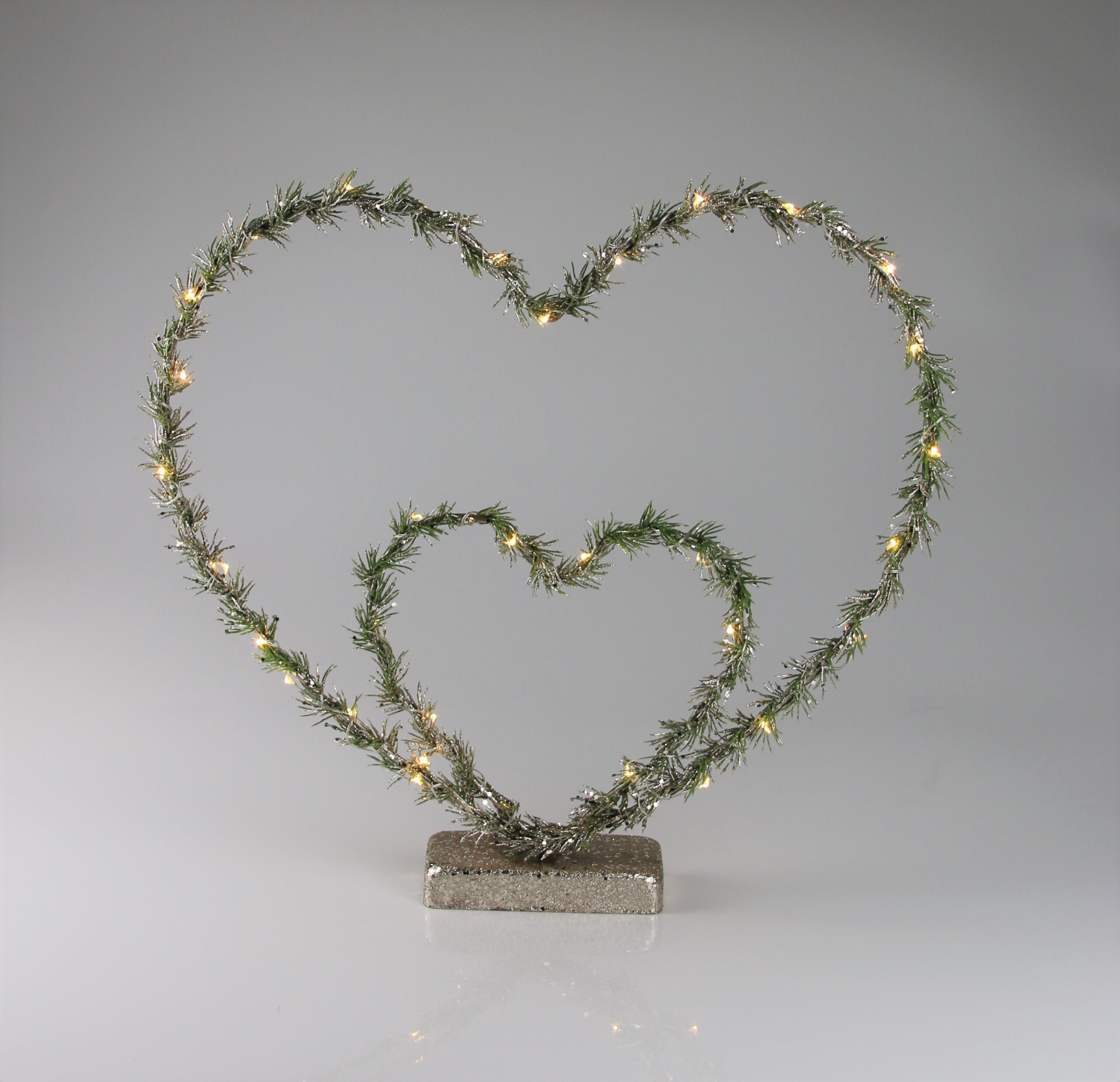 LED Herz m.Tanne 40*6 | B6 L40 H40 wire/metal/plastic Batterie |