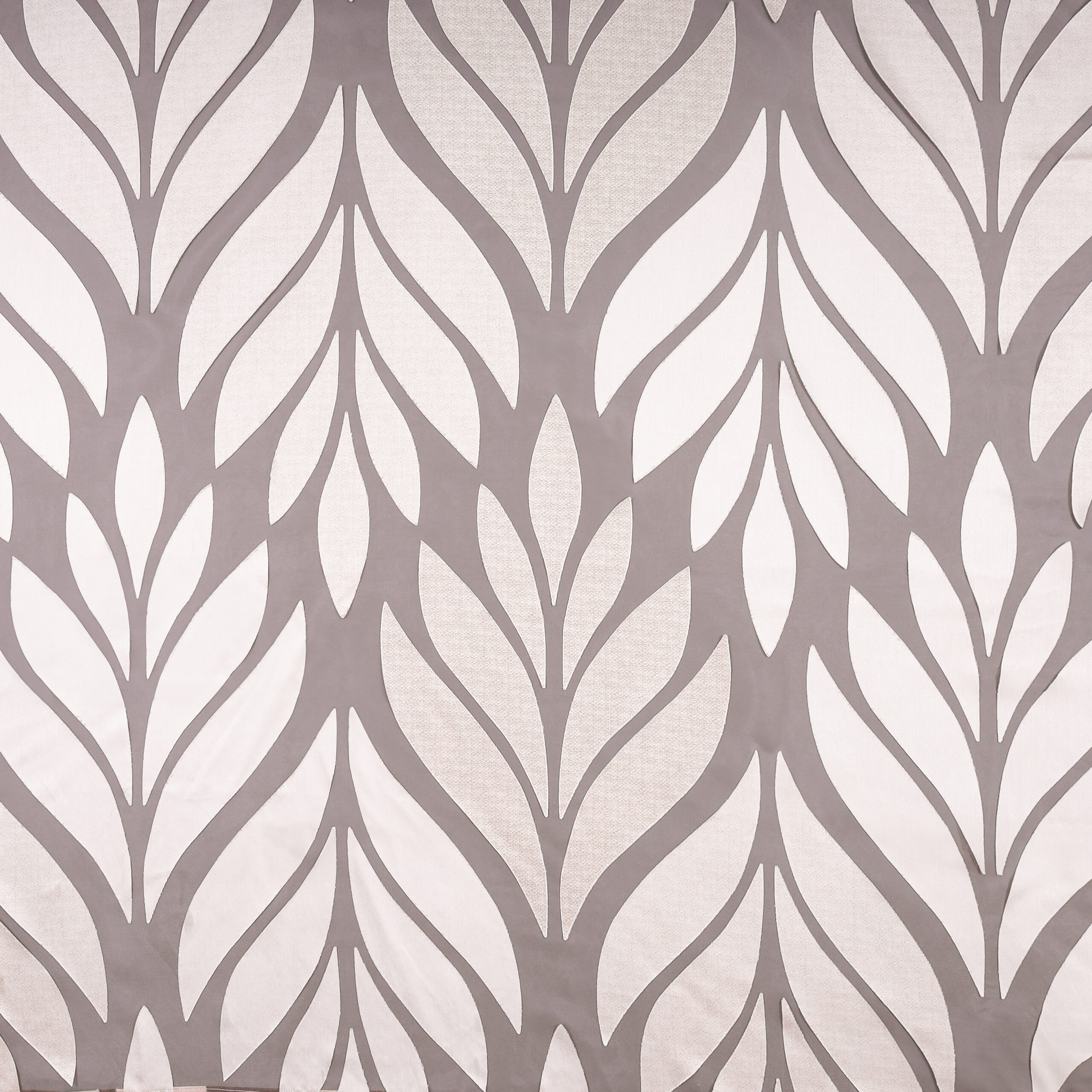 Phönix Blätter Decke 145x145 | Ausbrenner beige 80%V 20%P |