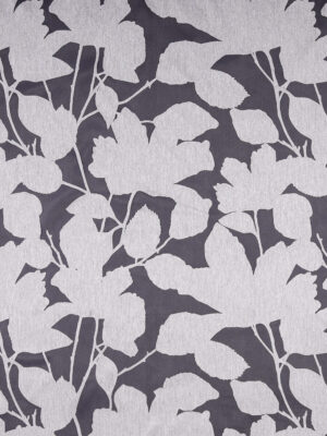 King Blume Vorhang 245×150 | Ausbrenner grau 80%V 20%P |
