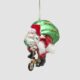 Baumschmuck Santa Fahrrad