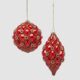 Baumschmuck Kugel Zapfen red 2er Set