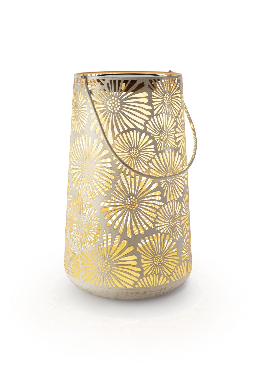Solar Antic Lantern Blossom | 1LED ww 1LED kw, 28X46cm, white | indoor&outdoor