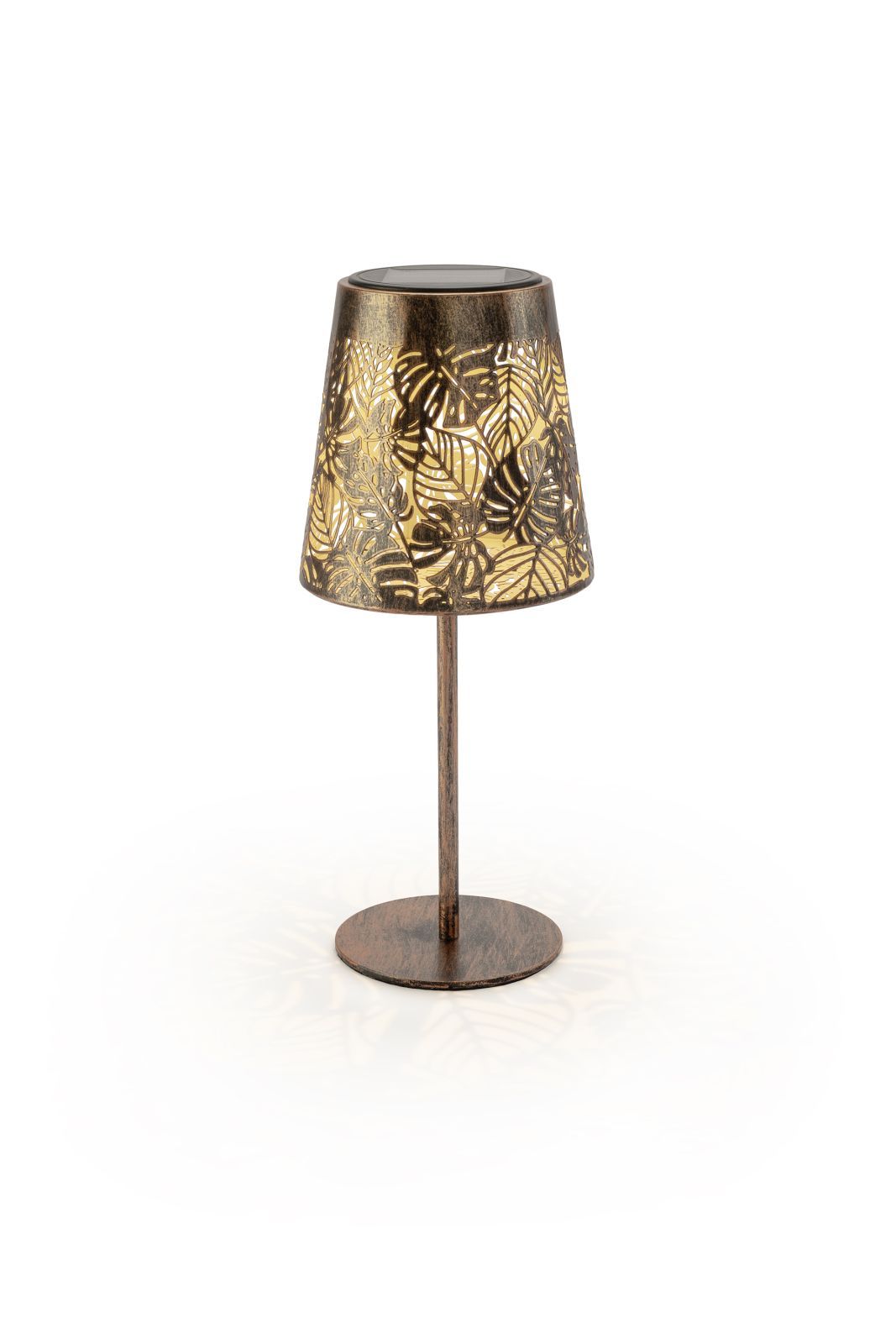 Solar Antic Lamp Jungle | 1LED ww 1LED kw, 13x30cm, bronze | indoor&outdoor