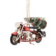 Vintage Weihnachtsmotorad Metall
